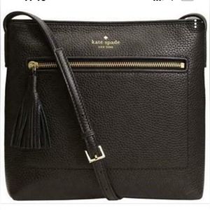 KATE SPADE Chester Street Crossbody Black Leather Purse